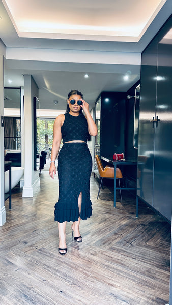 Sleeveless skirt set