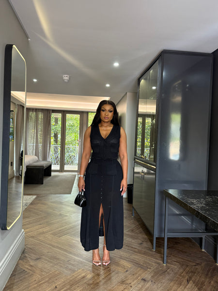 Sleeveless Black Set