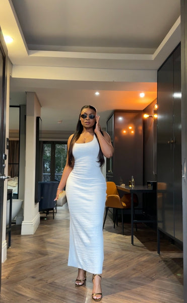 White Sleeveless Dress