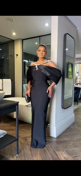 Diamond off shoulder dress (New stock)