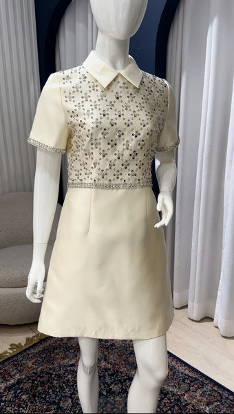 Golf tee cream dress