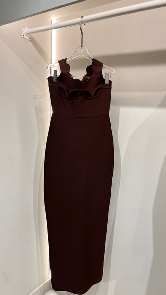 Choc open back dress