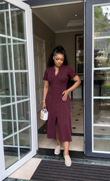 Burgundy California dress
