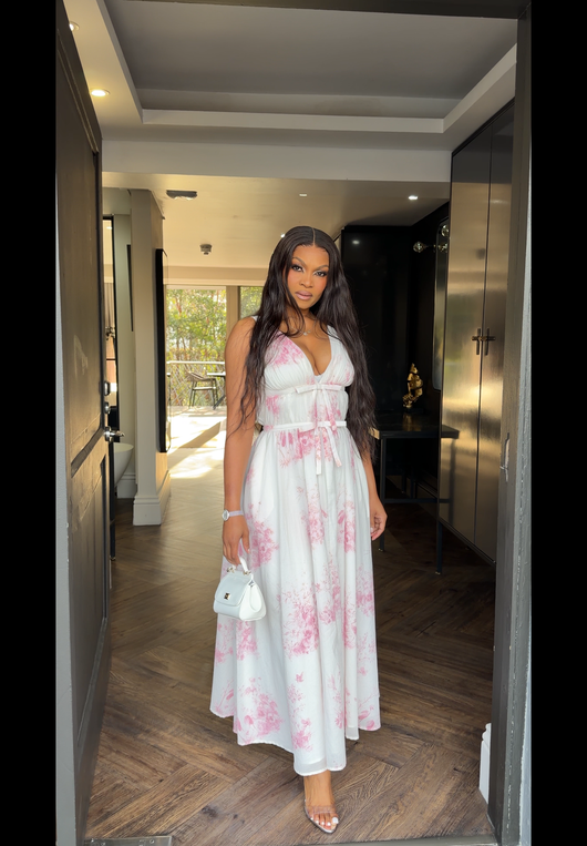 The peony Print Dress