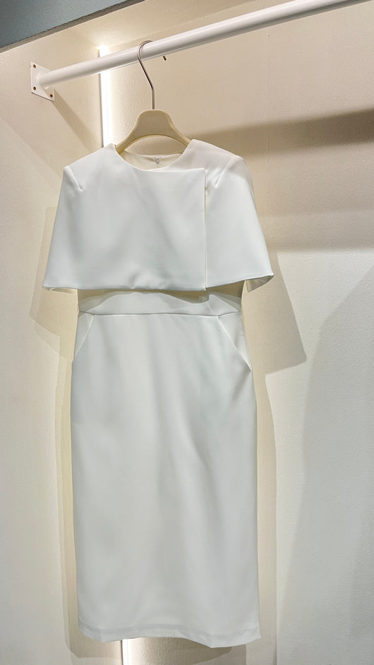 White Cape dress