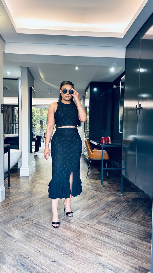 Sleeveless skirt set