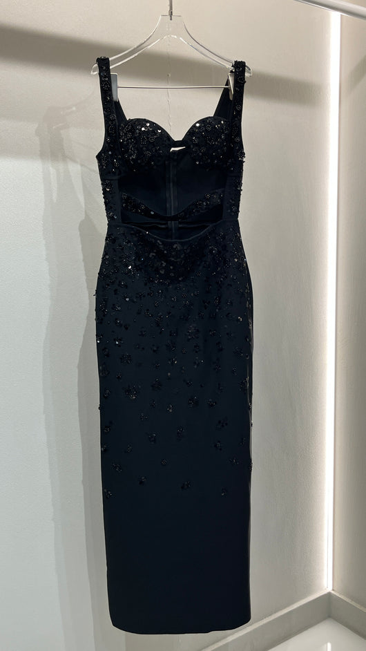 Black Sequin Dress