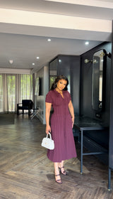 Burgundy California dress