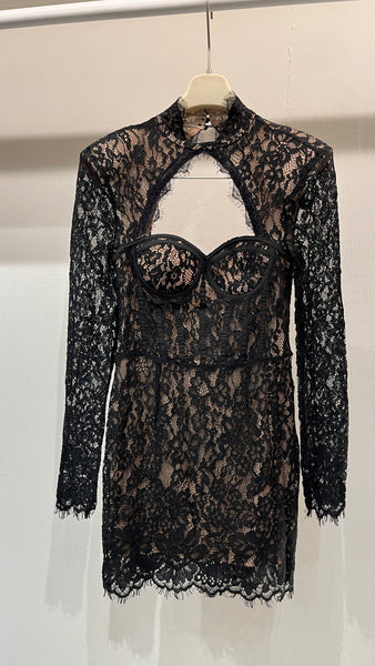 Black Lace mini dress