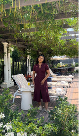 Burgundy California dress