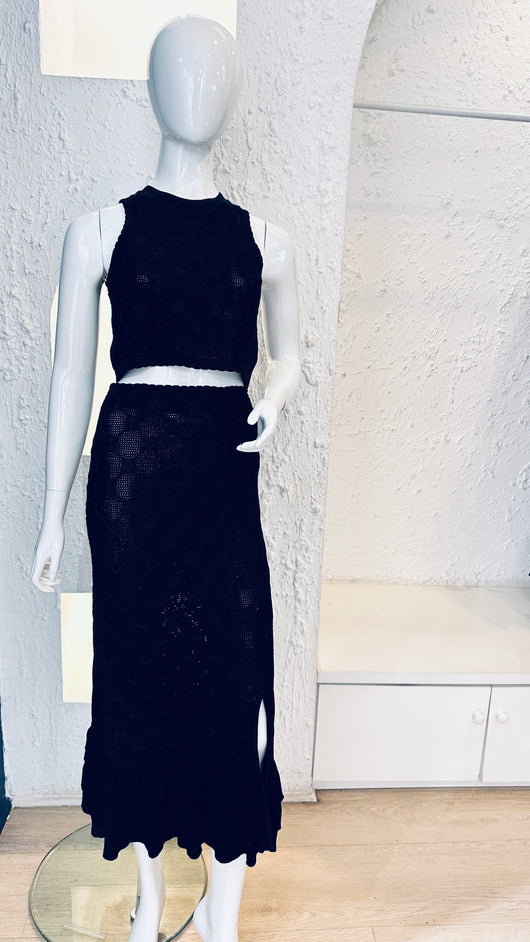 Sleeveless skirt set