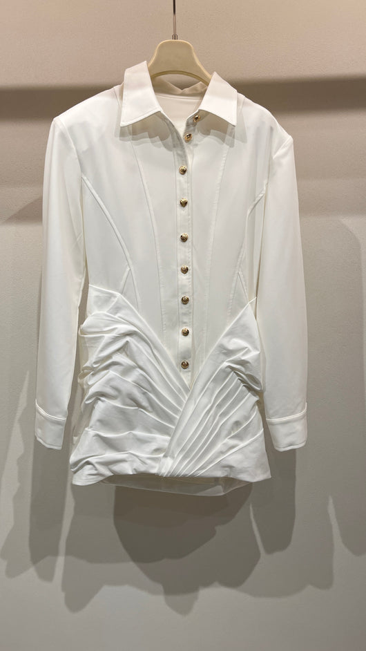 White shirt dress