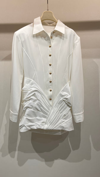 White shirt dress