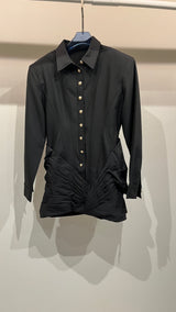 Black shirt dress