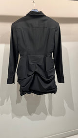 Black shirt dress