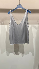 Grey silk pants set