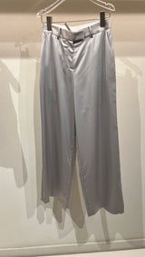 Grey silk pants set
