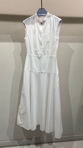 White sleeveless dress