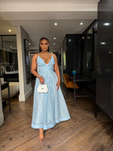 Sky blue maxi