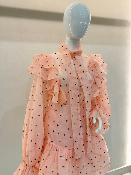 Peachy polka dot set(new stock)