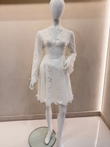 White long sleeve dress(new stock)