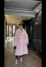 Baby Pink Fur Coat