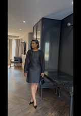 Black Chiffon Detailed Dress