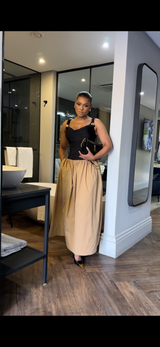 Black and brown dress (New stock)