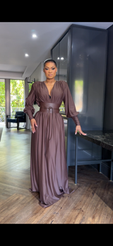Brown Belt Dress (New Stock)