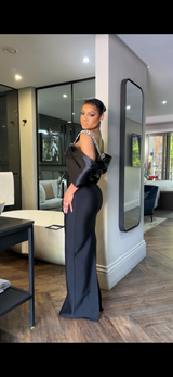Diamond off shoulder dress (New stock)