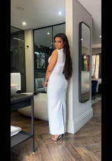 Chiffon white dress