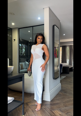 Chiffon white dress