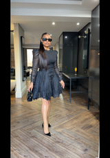 Black Mini flare dress