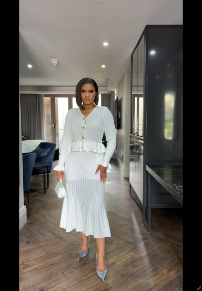 White Cocoa Longsleeve Dress