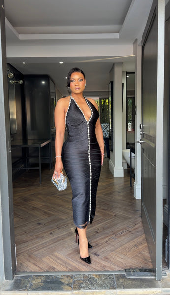 Open back bandage dress(new stock)