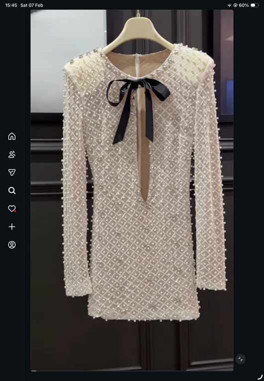 Pearl mini dress