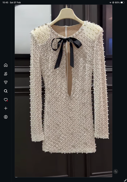 Pearl mini dress
