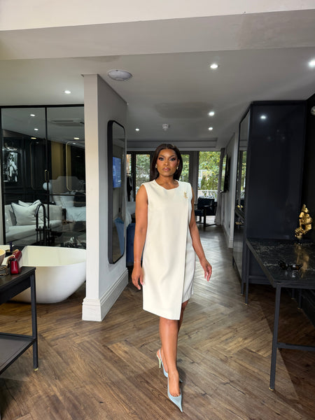 Creamy mini dress