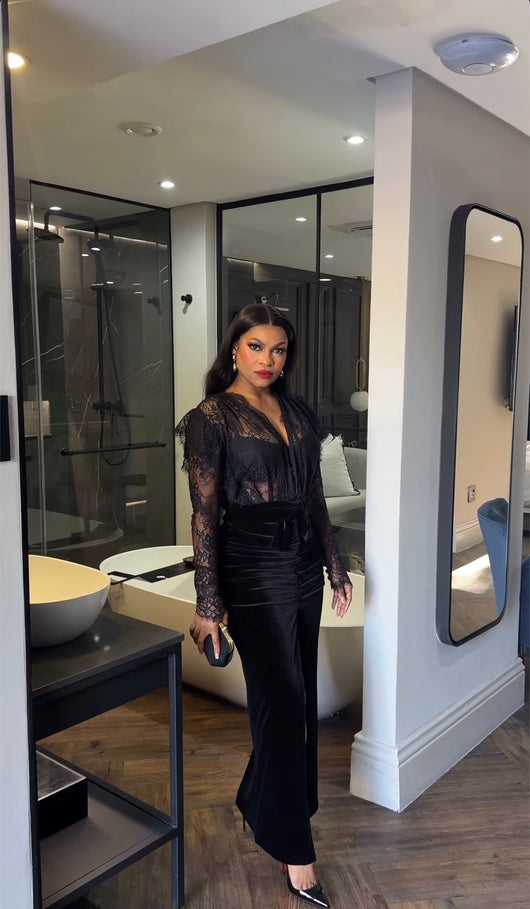 Velvet Lacey Dress
