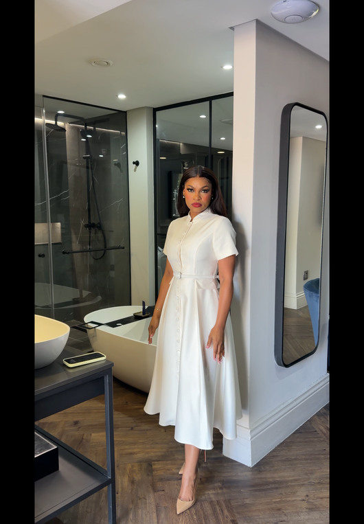 Cream fiona dress