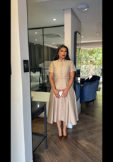 Nude fiona dress