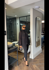 Black Chiffon Blouse