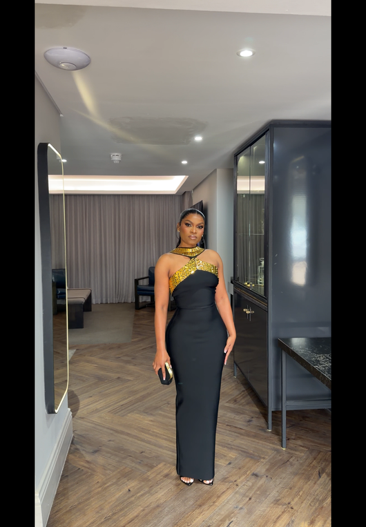 Black Egyptian Bandage Dress