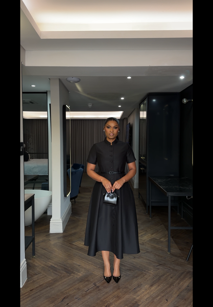Black Fiona Dress
