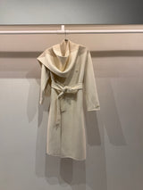 Cream Scarf Coat