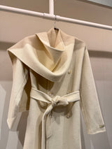 Cream Scarf Coat