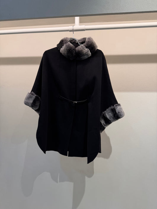 Chinchilla Fur Poncho