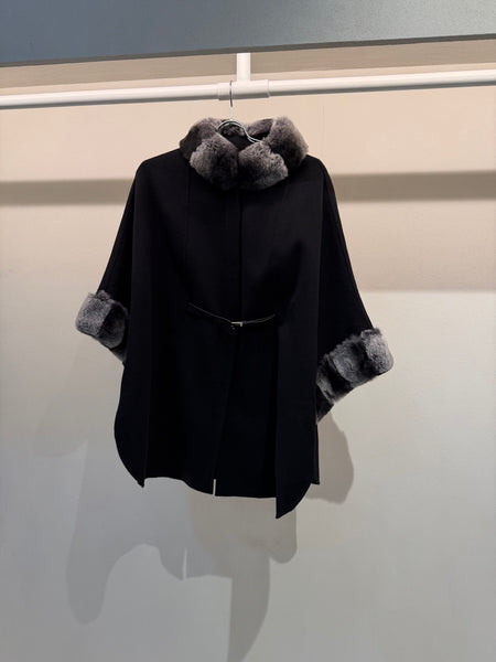Chinchilla Fur Poncho