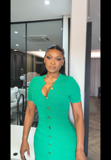 Green Miami Preppy Dress