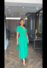 Green Miami Preppy Dress